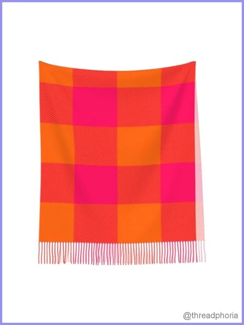 Oversized Blanket Scarf Women Faux Cashmere Polyester Plaid